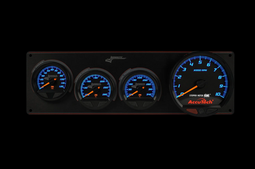 Longacre 52-44573 Elite Waterproof Gauge Panel,3 Gauge Oil Pressure/Water Temp