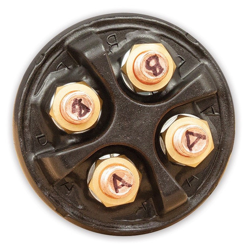 Longacre 45791 Weatherproof High Capacity Battery Disconnect w/ Panel - 4 Termin