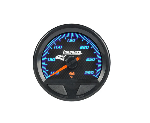 Longacre 52-46744 Elite Waterproof Gauges Water & Oil Temp 100-280 - Sensor Inc