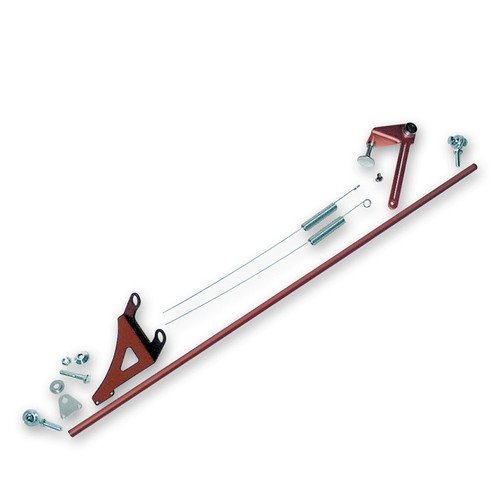 Longacre 32720 Deluxe Carb Linkage Kit Short Heat Treated Aluminum Tube 23 1/4"