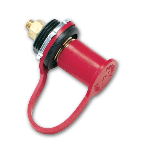 Longacre 45720 Battery Jumper Post Red / Positive High-Amperage Core 3/8" Thread