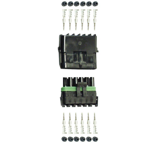 Longacre 44919 Weather Pack Replacement Kit 100% Weatherproof 14-16 Gauge Black