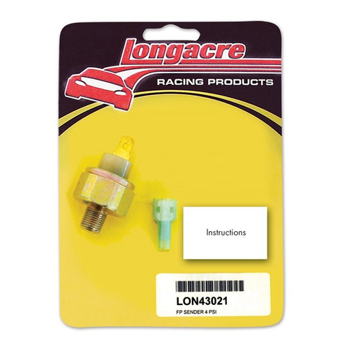 Longacre 43021 4 psi Fuel Pressure 1/8" NPT Fitting Sender Only Insulated Blade