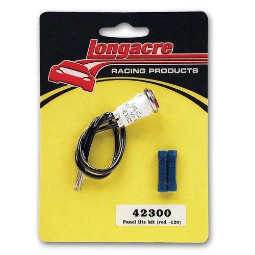Longacre 42300 Switch Panel Replacement Pilot Light Simple 12-Volt Wiring 1/2"