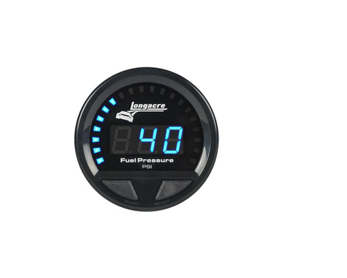 Longacre 52-46859 Elite LED Waterproof Gauge Fuel Pressure 0-120 psi, Sensor Inc