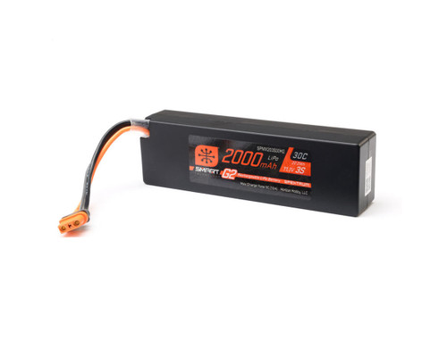 Spektrum RC 3S Smart G2 30C LiPo Battery Pack 11.1V/2000mAh W/IC2 SPMX203S30H2