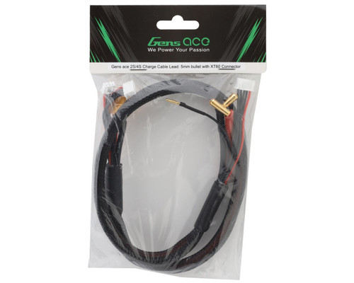 Gens Ace 2S/4S Charge Cable 5mm Battery/XT60 Charger Gens Ace Batteries GEAC004