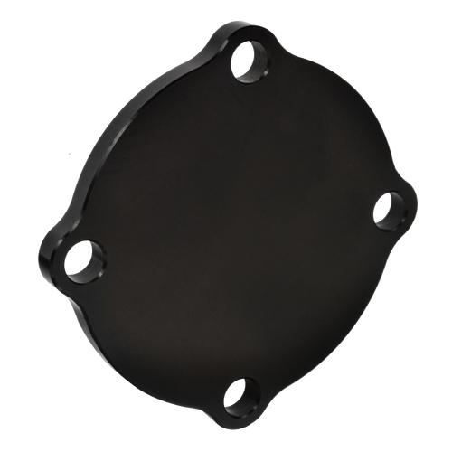 Joes Racing Billet Aluminum 5 x 5 Drive Flange Cover Flat Anodized Black 25037