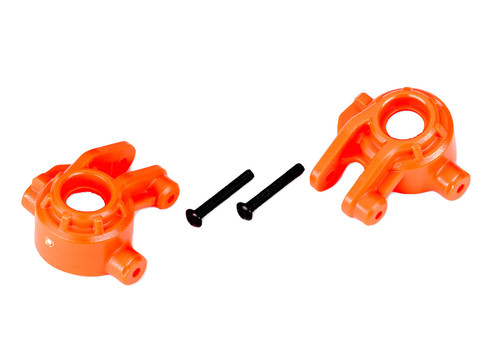Traxxas Hoss/Rustler/Slash 4x4 Extreme Heavy Duty Steering Blocks Orange 2 9037T
