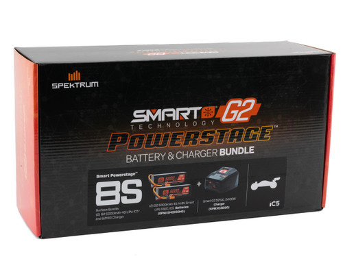 Smart Powerstage 8S Surface Bundle: (2) G2 5000mAh 4S LiPo IC5 & S2100 Charger