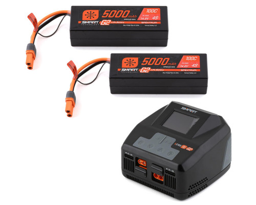 Spektrum Smart PowerStage 8S Surface Bundle G2 4S 100C LiPo Battery SPMXPSS850
