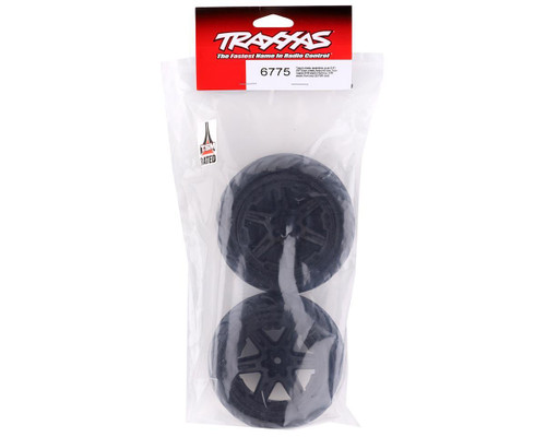 Traxxas Anaconda 2.8" Pre-Mounted Tires With RXT Wheels Black Set 2 (TRX6775)