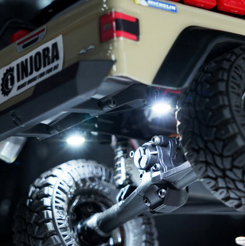 INJORA Rock Lights Kit Controller for 1/18 1/24 RC Crawler White Yellow DG-L35-4