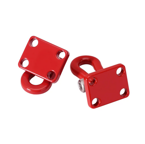 INJORA Metal Tow Hook for 1/24 1/18 RC Crawlers For Fecovery Setups Red INA-125