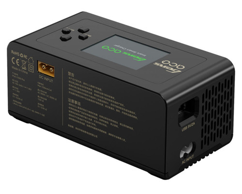 Gens Ace iMars D300 Plus G-Tech Smart Dual AC/DC Charger (Black) GEA300WPLUS-UB