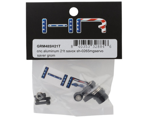 Hot Racing Arrma Grom Aluminum Servo Saver Set CNC Machined Black HRAGRM48SH21T