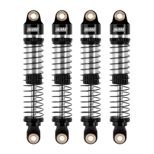 INJORA 59mm Long Threaded Oil Shocks for 1/18 TRX4M Upgrade (4M-42) 4M-42BS-4