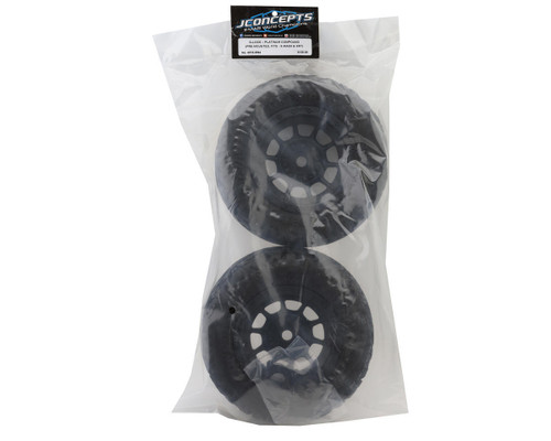 JConcepts G-Locs Pre-Mounted Monster Truck Tires Hazard Wheel Black JCO4015-3994