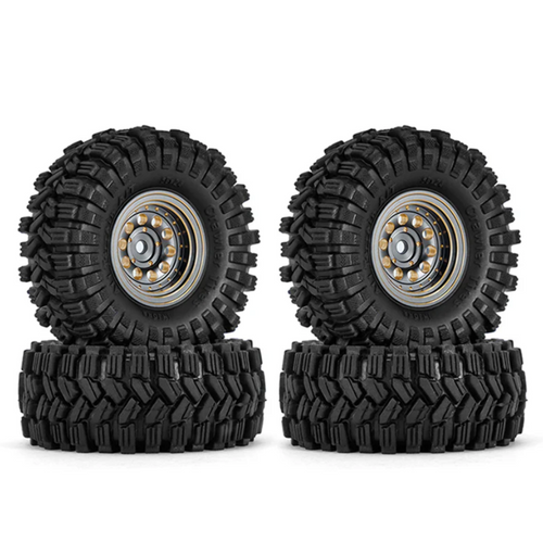 INJORA 1.0" 58*24mm -2.65mm Offset Brass Wheel Set for Crawlers YQW-1008GL-1017