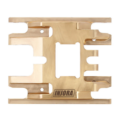 INJORA 53g/pcs Brass Skid Plate Transmission Mount for 1/18 TRX4M Gold (4M-67)
