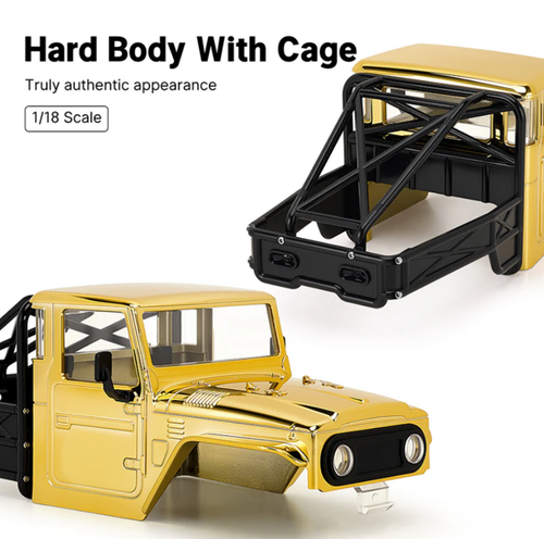 INJORA Limited Edition IR40-18 Half Truck Body 1/18 TRX4M Defender Gold IR40-GD