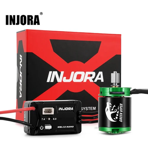 INJORA MBL32-NANO Brushless ESC & 1621 Green Viper Motor SCX30 MBL32-NANO-INM21