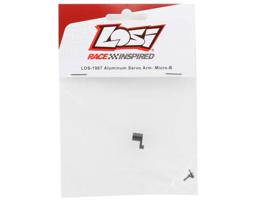 Losi Micro-B Aluminum Servo Arm High-strength Anodized Aluminum Black (LOS-1987)