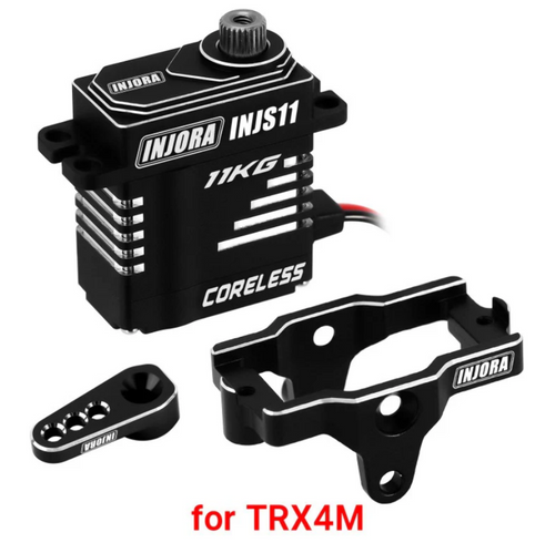 INJORA 11KG Coreless High Torque Micro Servo for 1/18 TRX4M Upgrade INJS11-4MBK