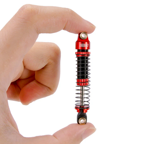 INJORA 59mm Long Threaded Oil Shocks for 1/18 TRX4M Upgrade Red (INJ4M-42RD-4)