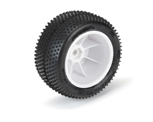 Pro-Line Mini-B Rear Pre-Mounted Prism Carpet Tire White Set Of 2 Z3 (PRO829713)