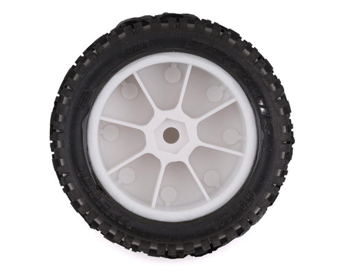 Pro-Line Mini-B Front Pre-Mounted Wedge Carpet Tire w/8mm Hex White Z3 PRO829813
