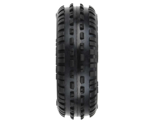 Pro-Line Mini-B Front Pre-Mounted Wedge Carpet Tire w/8mm Hex White Z3 PRO829813