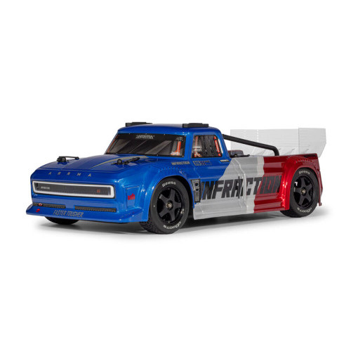 ARRMA 1/8 INFRACTION 223S DSC 4X4 RTR Brushless All-Road Street Bash- Blue/Red ARA4315V4T1