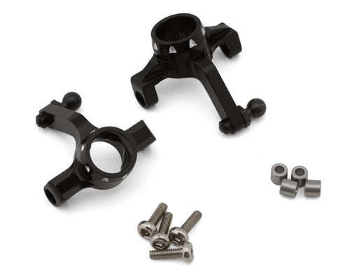 Hot Racing Losi® Micro-B Aluminum Front Steering Knuckles Black (HRALMCB2101)