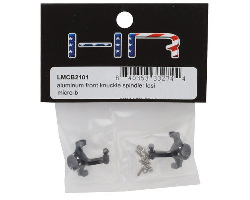 Hot Racing Losi® Micro-B Aluminum Front Steering Knuckles Black (HRALMCB2101)