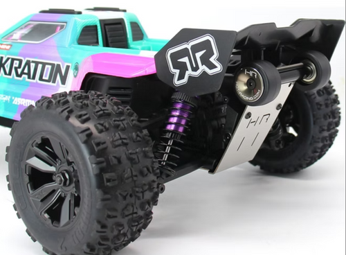 Hot Racing HD Bearing Rear Skid Plate and Wheelie Bar Arrma 1:16 Kraton AMN133K