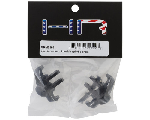 Hot Racing Arrma Grom Aluminum Front Steering Knuckle Set of 2 Black HRAGRM2101