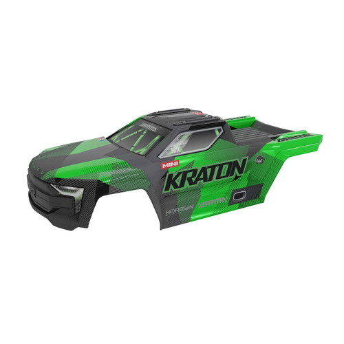 ARRMA ARA-2655 3S BLX Pre-Painted Body Set Pre-cut (Black/Green) : Mini Kraton