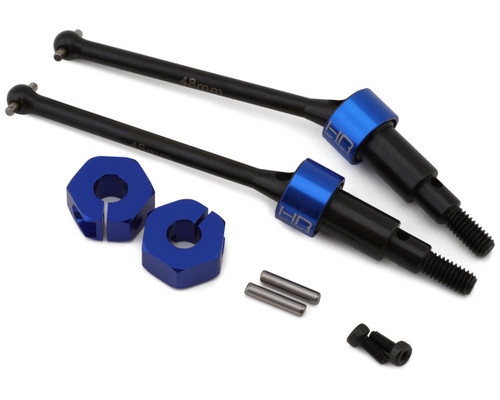 Hot Racing Arrma Grom HD Steel Front Drive Shaft Set 2 Blue (48mm) HRAGRM288XF