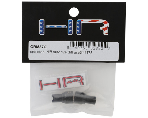 Hot Racing Arrma Grom Steel Differential Outdrive Set Of 2 Black CNC (HRAGRM37C)