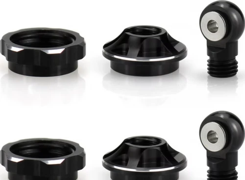 Hot Racing Locking spring Cup Shock End fits Arrma Mini Kraton Black (AMN154X01)