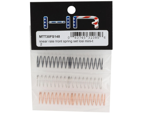 Hot Racing Losi Mini-T 2.0 Linear Rate Front Spring Steel Set Of 6 HRAMTT30FS148
