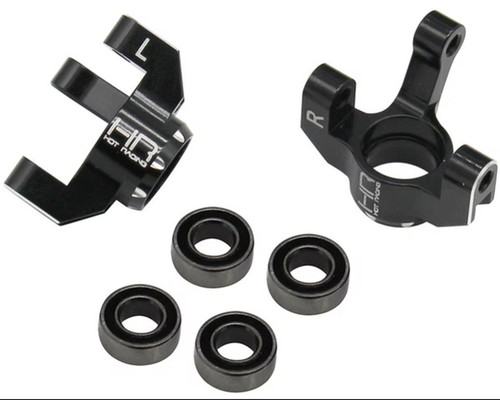 Hot Racing Aluminum Front Knuckle Spindle Losi Mini-T 2.0 Drag Black HRAMTT2101