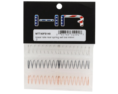Hot Racing Losi Mini-T 2.0 Linear Rate Rear Spring Steel Set 6 10T HRAMTT40FS148