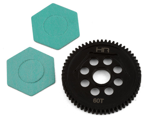 Hot Racing Losi Mini-T 2.0 Steel 0.5M Spur Gear 60T Black Steel (HRASMTT60M05)