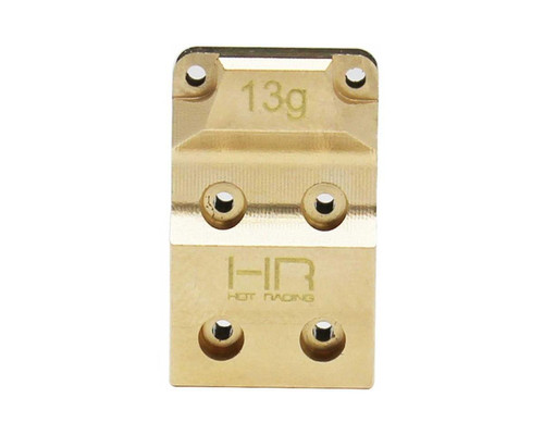 Hot Racing Axial SCX Brass Differential Cover Stainless Axle Skid Plate SXTF12CP