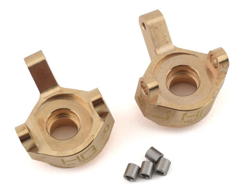 Hot Racing Axial SCX24 Brass Front Steering Knuckle Set of 2 Gold 8g HRASXTF21H
