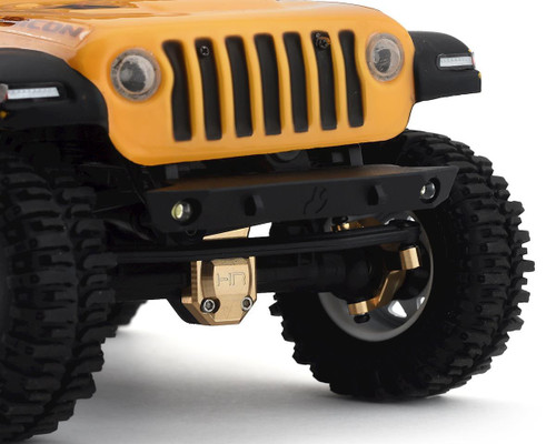 Hot Racing Axial SCX24 Brass Front Steering Knuckle Set of 2 Gold 8g HRASXTF21H