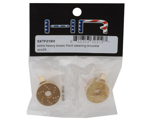 Extra Heavy Brass Front Steering Knuckle: SCX24