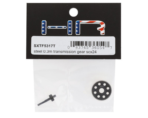 Hot Racing Axial SCX24 Steel 0.3M Transmission Gear Set Black CNC (HRASXTF5317T)